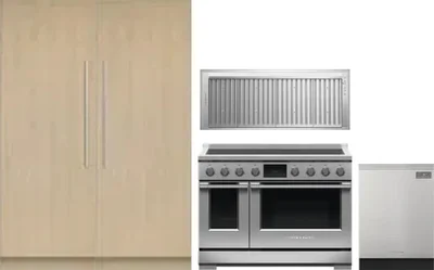 5 Piece Package Includes Refrigerator, Freezer, Range, Hood And Dishwasher